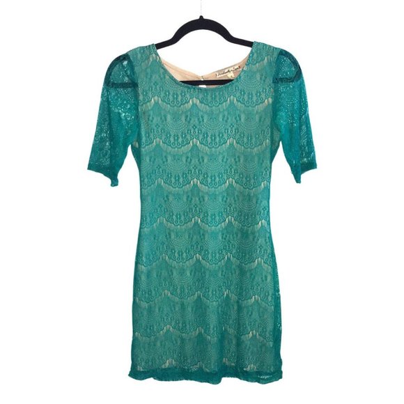 Accidentally In Love Dresses & Skirts - Teal Accidentally In Love Lace Dress